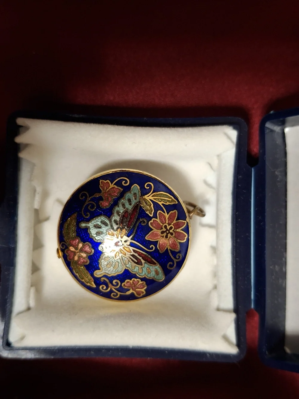 Cellini blue enamel